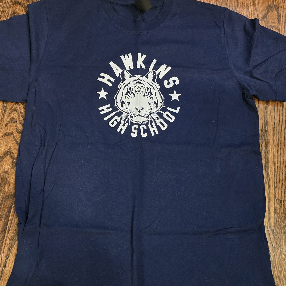 Stranger Things Hawkins High School Nike T-Shirt Navy